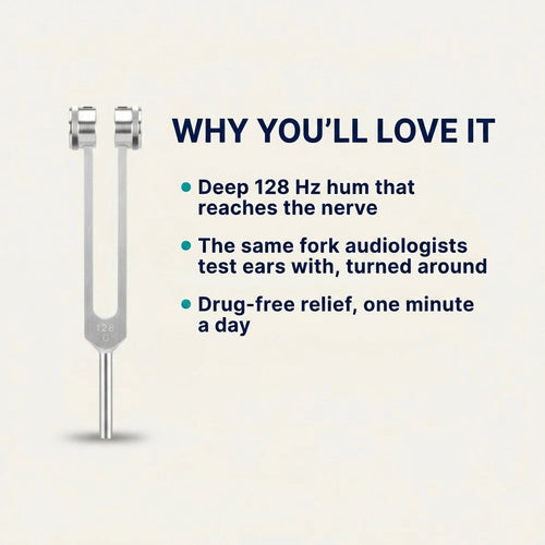128 Hz Weighted Tuning Fork Kit for Tinnitus Relief