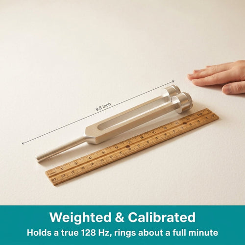 128 Hz Weighted Tuning Fork Kit for Tinnitus Relief